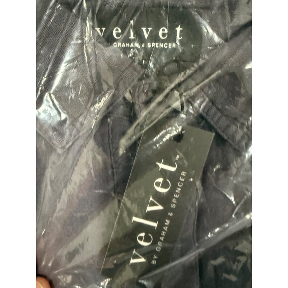 Velvet By Graham & Spencer Mens Long Sleeve Shirt In Black Size M Soft Cotton - Picture 5 of 7